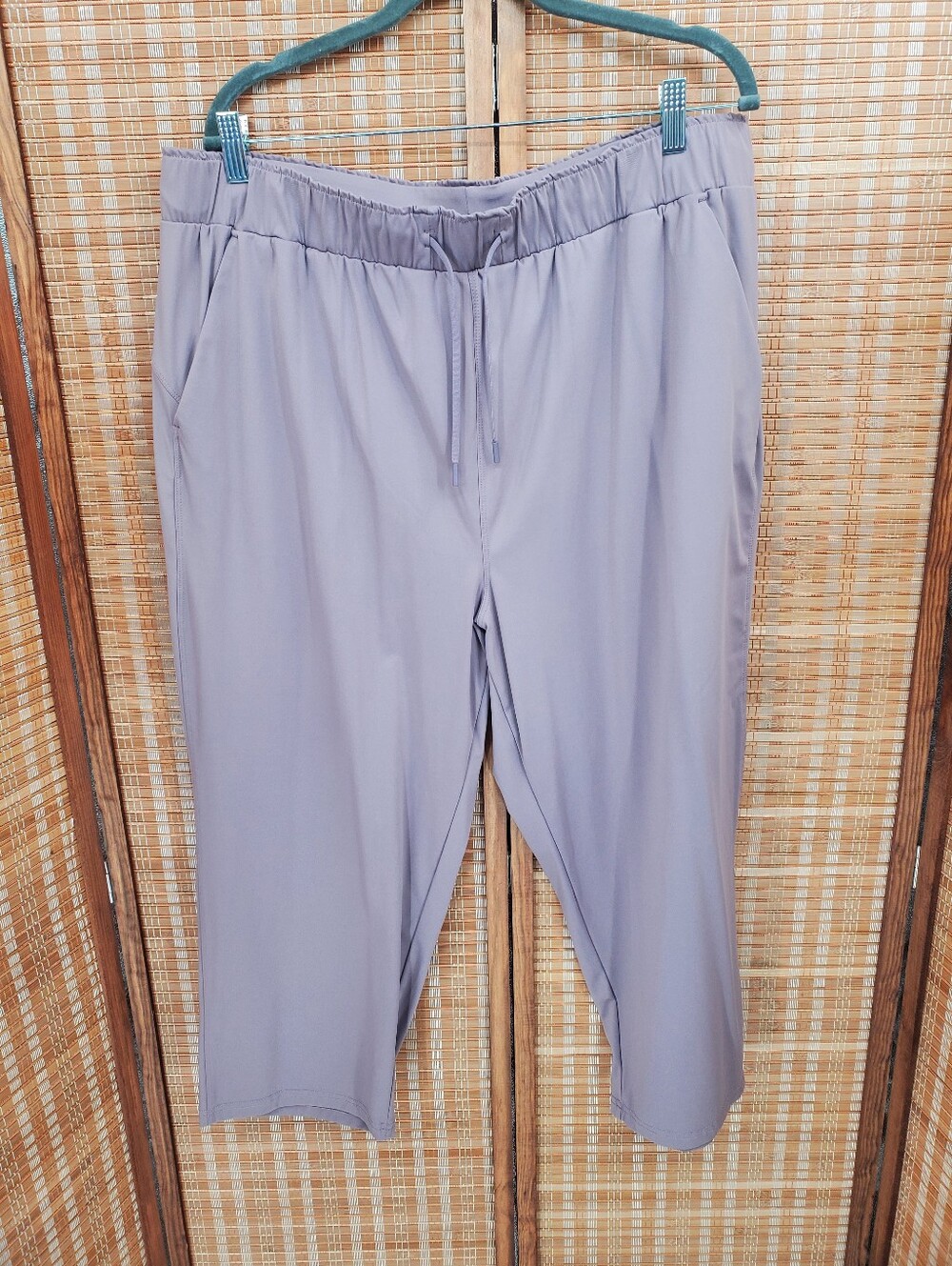 32 Degrees Cool Mauve Drawstring Performance Crop Pants Size XL